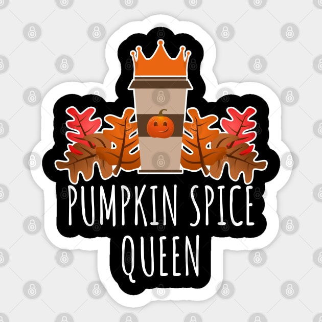 Pumpkin Spice Queen Sticker by LunaMay